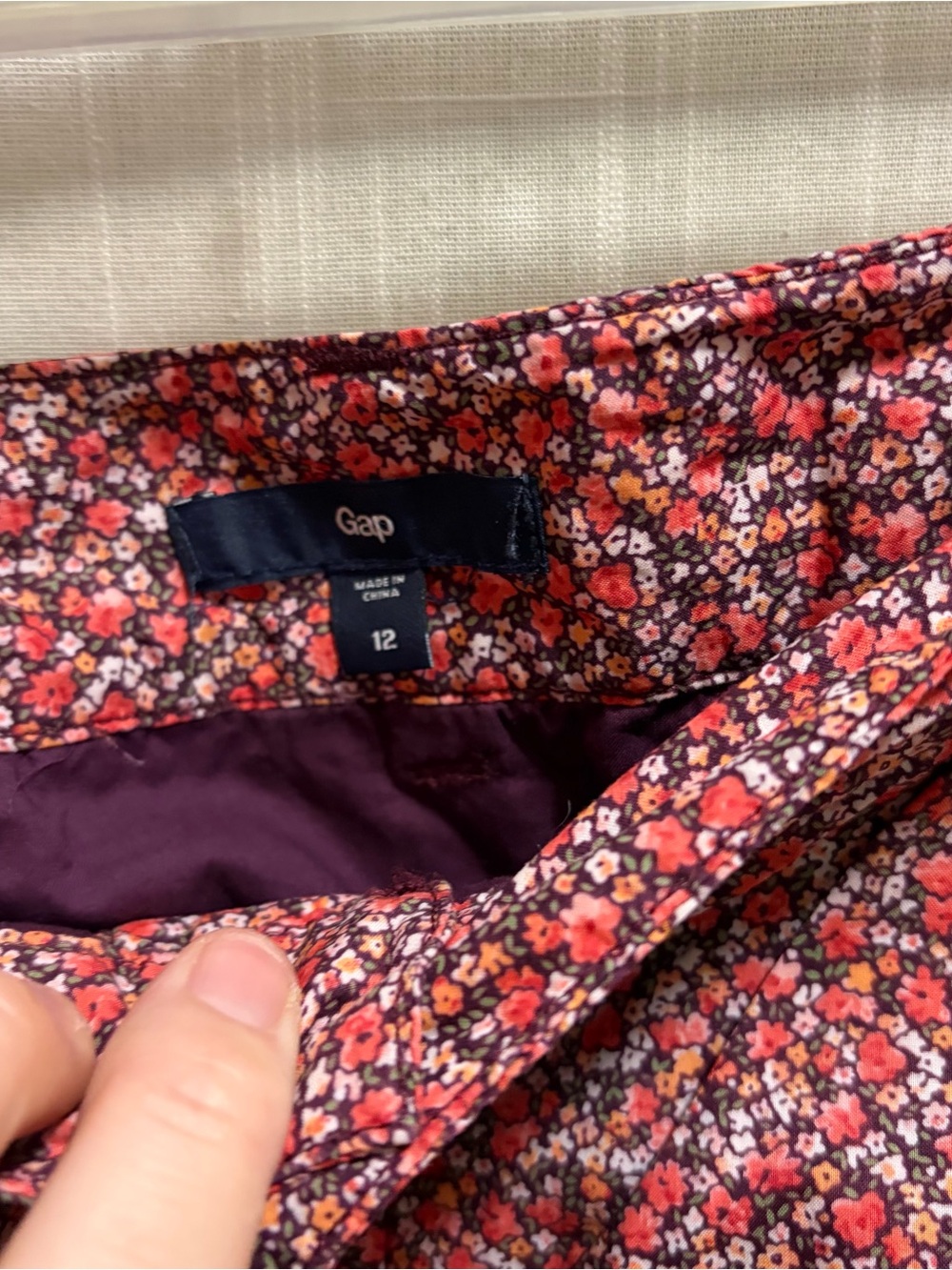 Gap flower print skirt 12